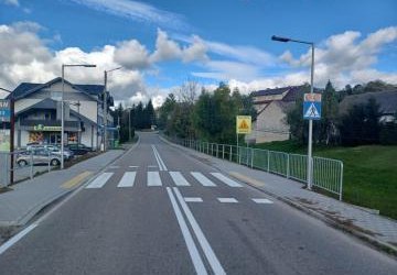 Nowe przejście dla pieszych w Gostwicy