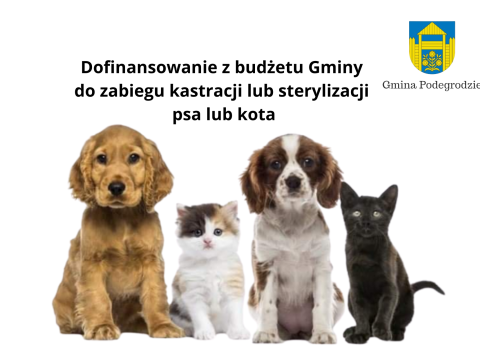 Informacja o możliwości wykonania zabiegu kastracji/sterylizacji zwierząt domowych