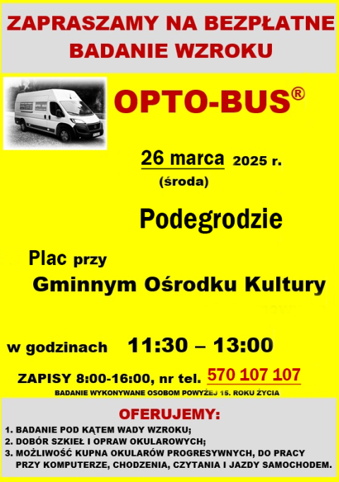 Bezpłatne badanie wzroku