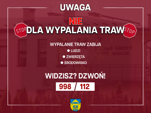 NIE dla wypalania traw