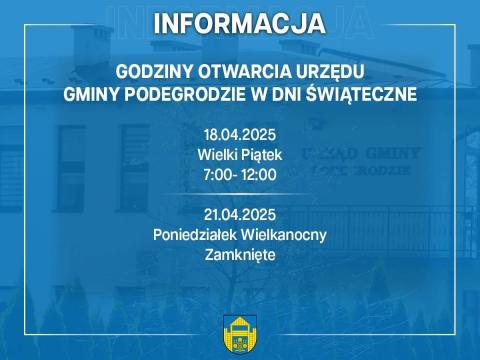 Godziny pracy w okresie świątecznym