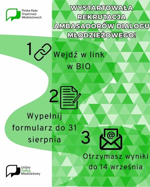 Rekrutacja do Sieci Ambasadorów Unijnego Dialogu Młodzieżowego