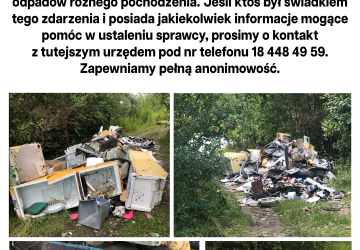Sterta odpadów w miejscowości Stadła
