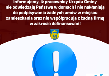 Komunikat w sprawie współpracy z firmami w zakresie dofinansowań