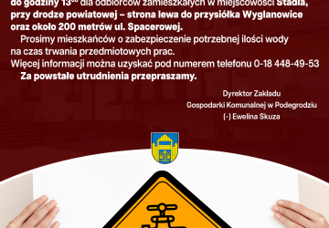 Przerwa w dostawie wody - Stadła