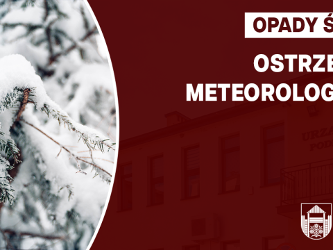 Ostrzeżenie meteorologiczne - opady śniegu