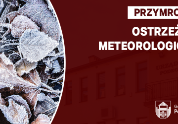 Ostrzeżenie meteorologiczne - przymrozek
