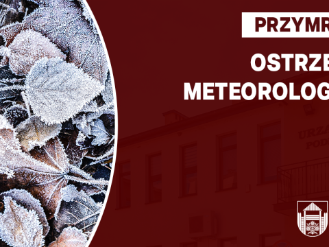 Ostrzeżenie meteorologiczne - przymrozek
