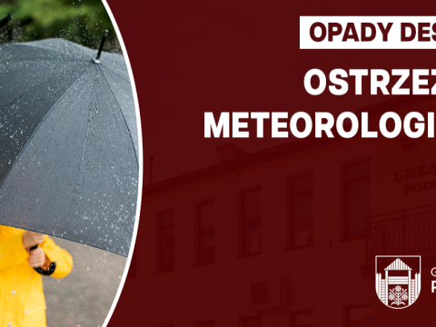 Ostrzeżenie meteorologiczne - opady deszczu