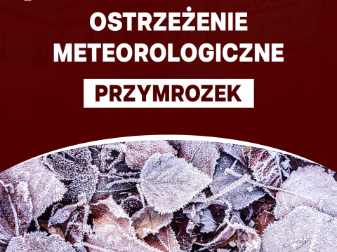 Ostrzeżenie meteorologiczne - przymrozek