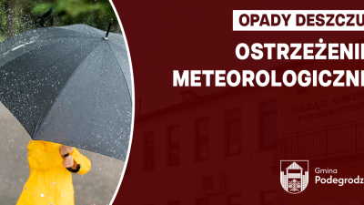 Ostrzeżenie meteorologiczne - opady deszczu