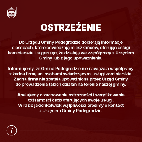 Ostrzeżenie - Usługi kominiarskie