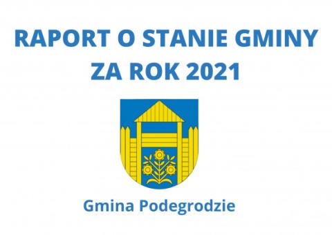 Raport o stanie gminy  za rok 2021
