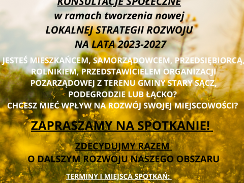 LGD Brama Beskidu zaprasza do konsultacji społecznych