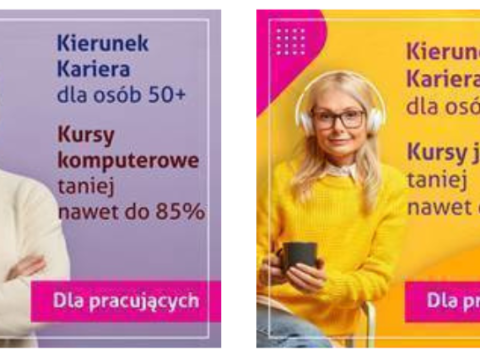 Informacja dla osób które ukończyły 50 rok życia a dotąd jeszcze nie skorzystały z dofinansowania do szkoleń w ramach projektów Kierunek Kariera i Kierunek Kariera Zawodowa