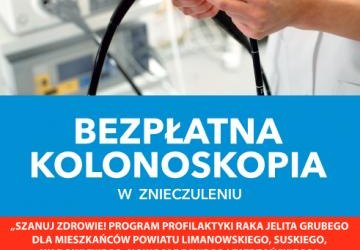 Ostatnie miesiące programu badań bezpłatnych kolonoskopowych w pełnym znieczuleniu!