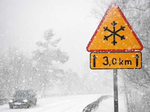 Ostrzeżenie meteorologiczne  - opady śniegu