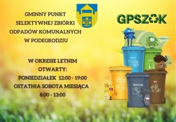 Zmiana godzin otwarcia GPSZOK w okresie letnim