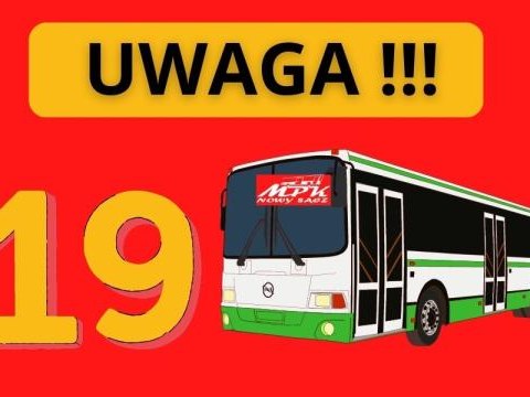 Uwaga zmiana rozkładu jazdy linii MPK nr 19
