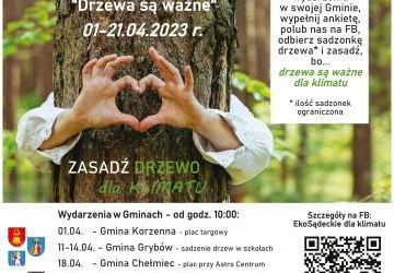 II Małopolski dzień dla klimatu „Drzewa są ważne” w Gminie Podegrodzie