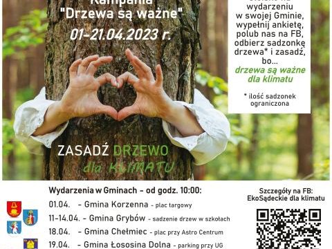 II Małopolski dzień dla klimatu „Drzewa są ważne” w Gminie Podegrodzie