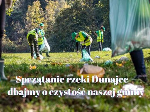Podziękowanie za akcję: "Sprzątanie rzeki Dunajec w miejscowości Podegrodzie - dbajmy o czystość naszej gminy"
