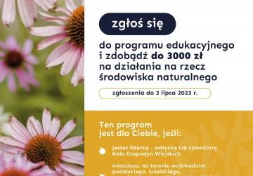 Zakorzenione – liderki dla środowisk. Trwa nabór do projektu dla kobiet z terenów wiejskich działających na rzecz przyrody