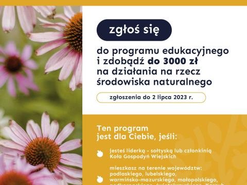 Zakorzenione – liderki dla środowisk. Trwa nabór do projektu dla kobiet z terenów wiejskich działających na rzecz przyrody