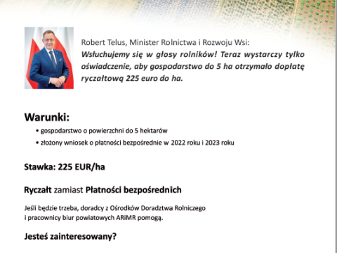 Płatność dla małych gospodarstw