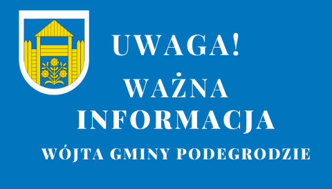 Uwaga Mieszkańcy  miejscowości Naszacowice, Olszanka i Olszana