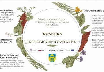 KONKURS „Ekologiczne rymowanki”