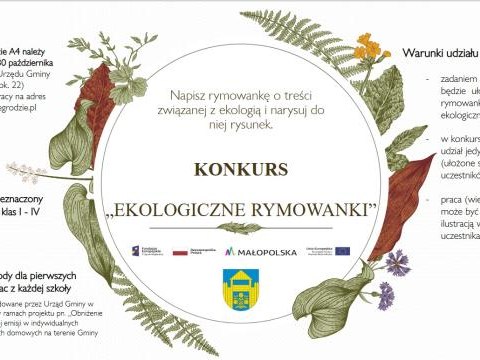 KONKURS „Ekologiczne rymowanki”