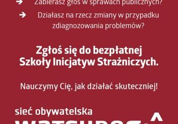 Zapraszenie do bezpłatnej Szkoły Inicjatyw Strażniczych