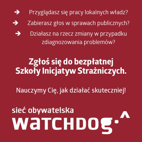 Zapraszenie do bezpłatnej Szkoły Inicjatyw Strażniczych
