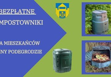 Zaopatrzenie gospodarstw domowych z terenu gminy Podegrodzie w kompostowniki