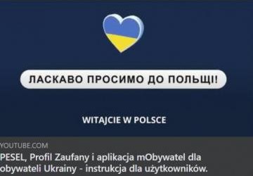 Nadawanie numeru PESEL ze statusem UKR - informacja o filmie instruktażowym dla obywateli Ukrainy