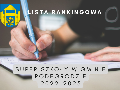 Wyniki rekrutacji do projektu "Super Szkoły w Gminie Podegrodzie" na rok 2022/2023