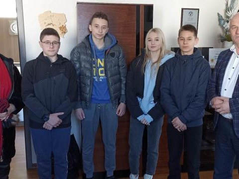 Lekcja WOS-u w Urzędzie Gminy Podegrodzie
