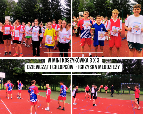 Mistrzostwa Gminy Podegrodzie w mini  koszykówce 3 x 3 - Igrzyska Młodzieży