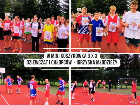 Mistrzostwa Gminy Podegrodzie w mini  koszykówce 3 x 3 - Igrzyska Młodzieży
