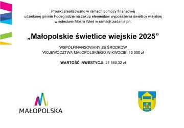 Małopolskie świetlice wiejskie 2025