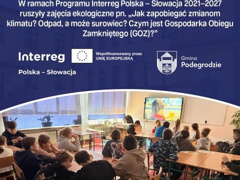 Zajęcia ekologiczne pn. „Jak zapobiegać zmianom klimatu? Odpad, a może surowiec? Czym jest Gospodarka Obiegu Zamkniętego (GOZ)?”