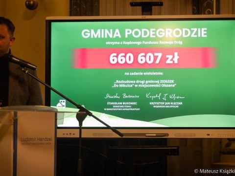 Rozbudowa drogi gminnej 293632K "Do Mikulca" w km od 0+083,00 do km 0+156,50 w miejscowości Olszana, Gmina Podegrodzie 