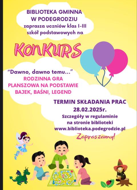 Konkurs plastyczny „Dawno, dawno temu...”