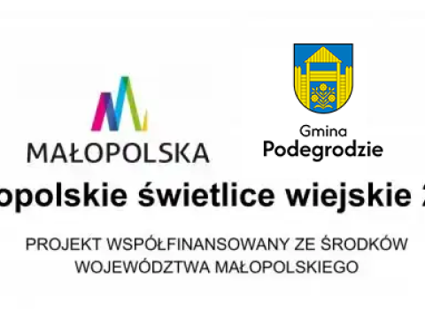 Dofinansowanie dla Gminy Podegrodzie w ramach programu "Małopolskie Świetlice Wiejskie 2025"