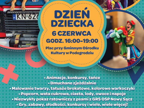 Dzień dziecka w Gminie Podegrodzie
