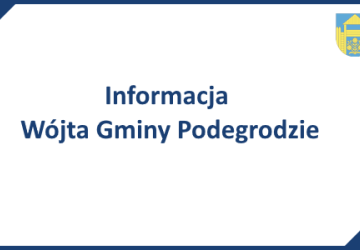 Zmiana ogłoszenia o konsultacjach społecznych dotyczących wyznaczeniu obszaru zdegradowanego i obszaru rewitalizacji na obszarze Gminy Podegrodzie