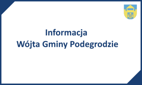 Zmiana ogłoszenia o konsultacjach społecznych dotyczących wyznaczeniu obszaru zdegradowanego i obszaru rewitalizacji na obszarze Gminy Podegrodzie