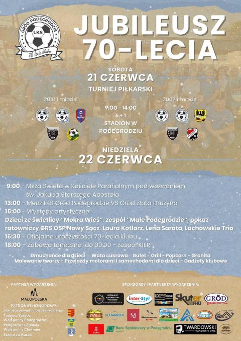 Jubileusz 70-Lecia LKS GRÓD PODEGRODZIE