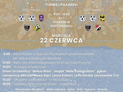 Jubileusz 70-Lecia LKS GRÓD PODEGRODZIE